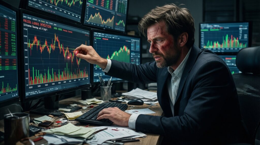 การจัดการอารมณ์และการเลี่ยงการไล่คืนทุน (Chasing Losses): เทคนิคหยุดเมื่อเริ่มหลุดแผน - иллюстрация