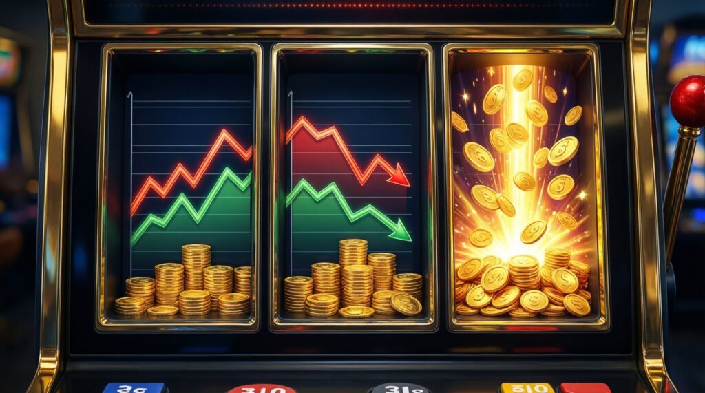 สล็อต: อ่าน RTP และความผันผวน (Volatility) เลือกเกมให้ตรงสไตล์การเล่นและงบ - иллюстрация
