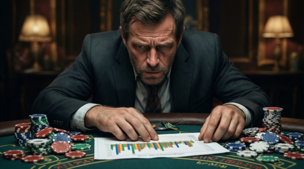 การบริหารเงินทุน (Bankroll Management) สำหรับรูเล็ต แบล็คแจ็ค และสล็อต: ตั้งงบ แบ่งพอร์ต และกำหนดขีดจำกัดขาดทุน/กำไร - иллюстрация