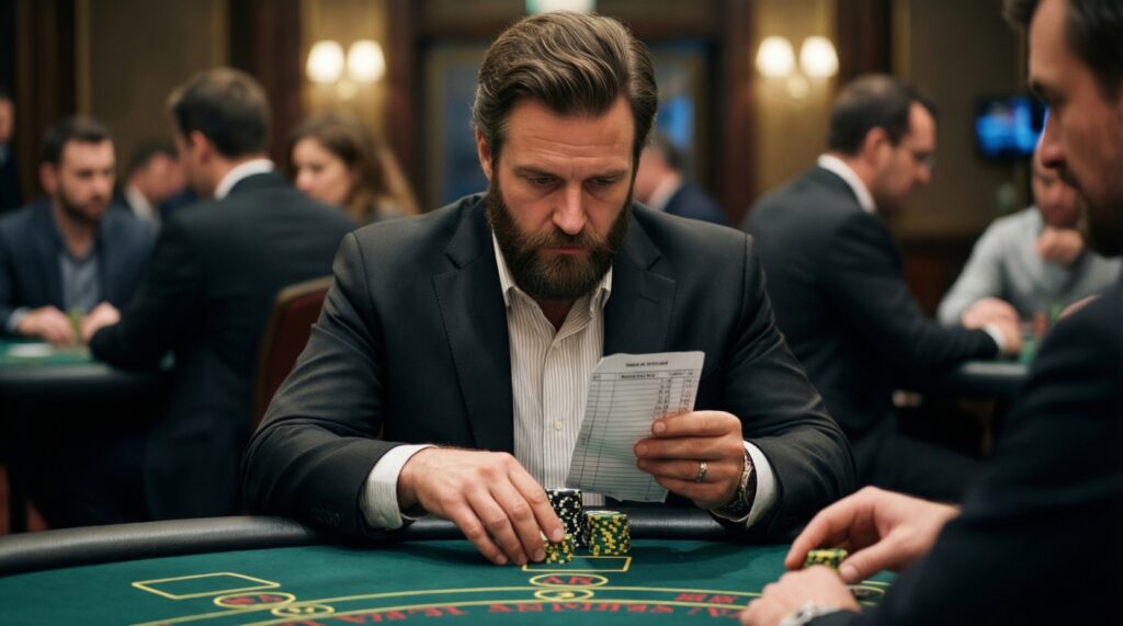 กลยุทธ์บริหารเงินทุน (Bankroll Management) สำหรับรูเล็ต แบล็คแจ็ค และสล็อต: ตั้งงบ แบ่งหน่วยเดิมพัน และกำหนดเพดานขาดทุน/กำไร - иллюстрация
