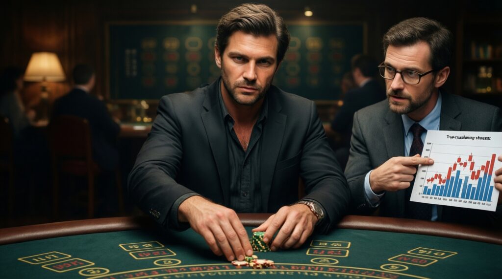 ข้อผิดพลาดทางจิตวิทยาที่ทำให้เสียเปรียบ: Gambler's Fallacy, Tilt, และการตีความ 