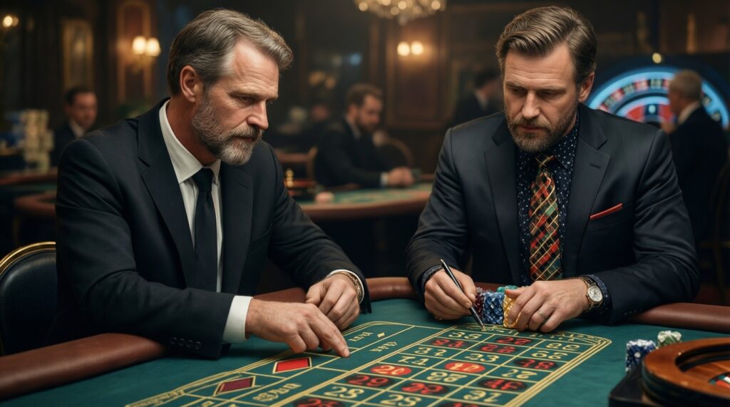 การเลือกโต๊ะรูเล็ต: ข้อได้เปรียบของ European vs American roulette และผลต่อกำไรระยะยาว - иллюстрация