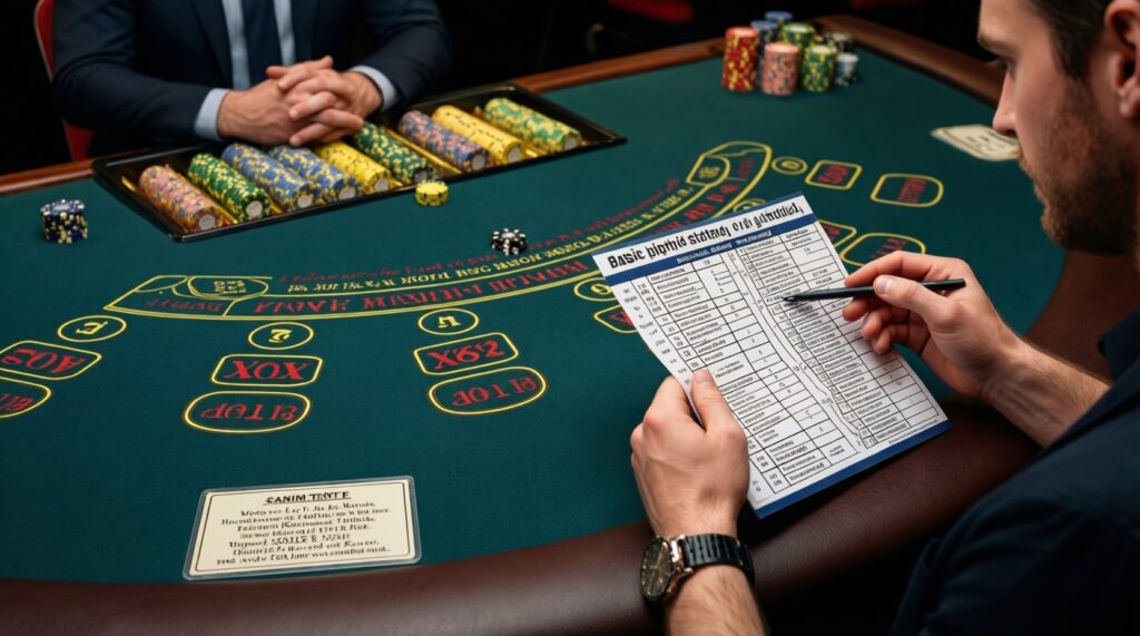 Blackjack basics strategy: the decisions that actually reduce the house edge - иллюстрация