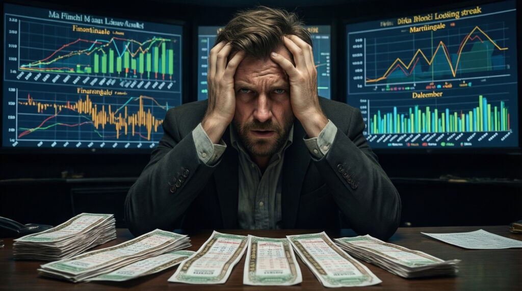 Comparing Martingale vs Fibonacci vs D'Alembert: Risk, Drawdowns, and Real-World Outcomes - иллюстрация